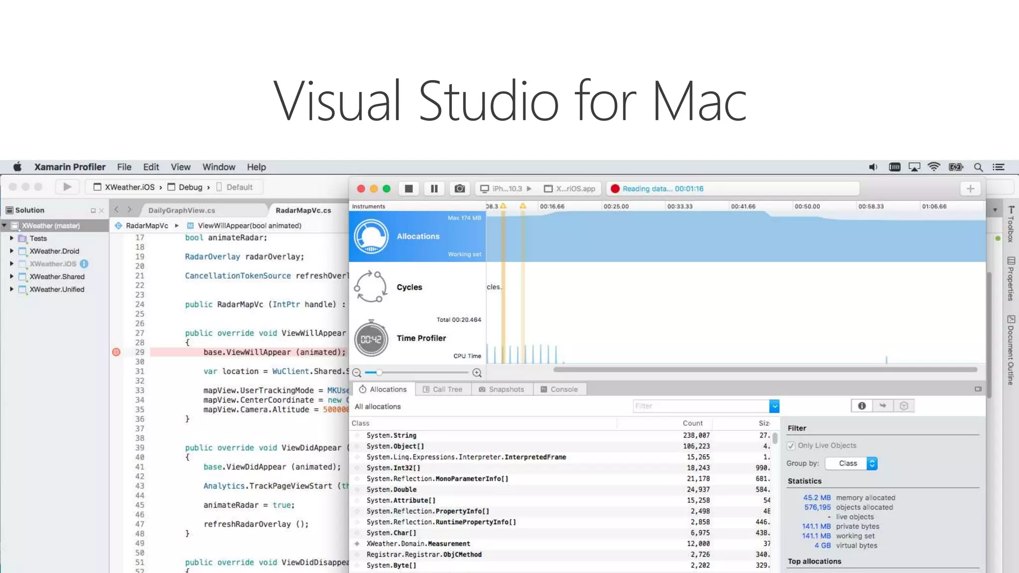 Visual Studio for Mac
 