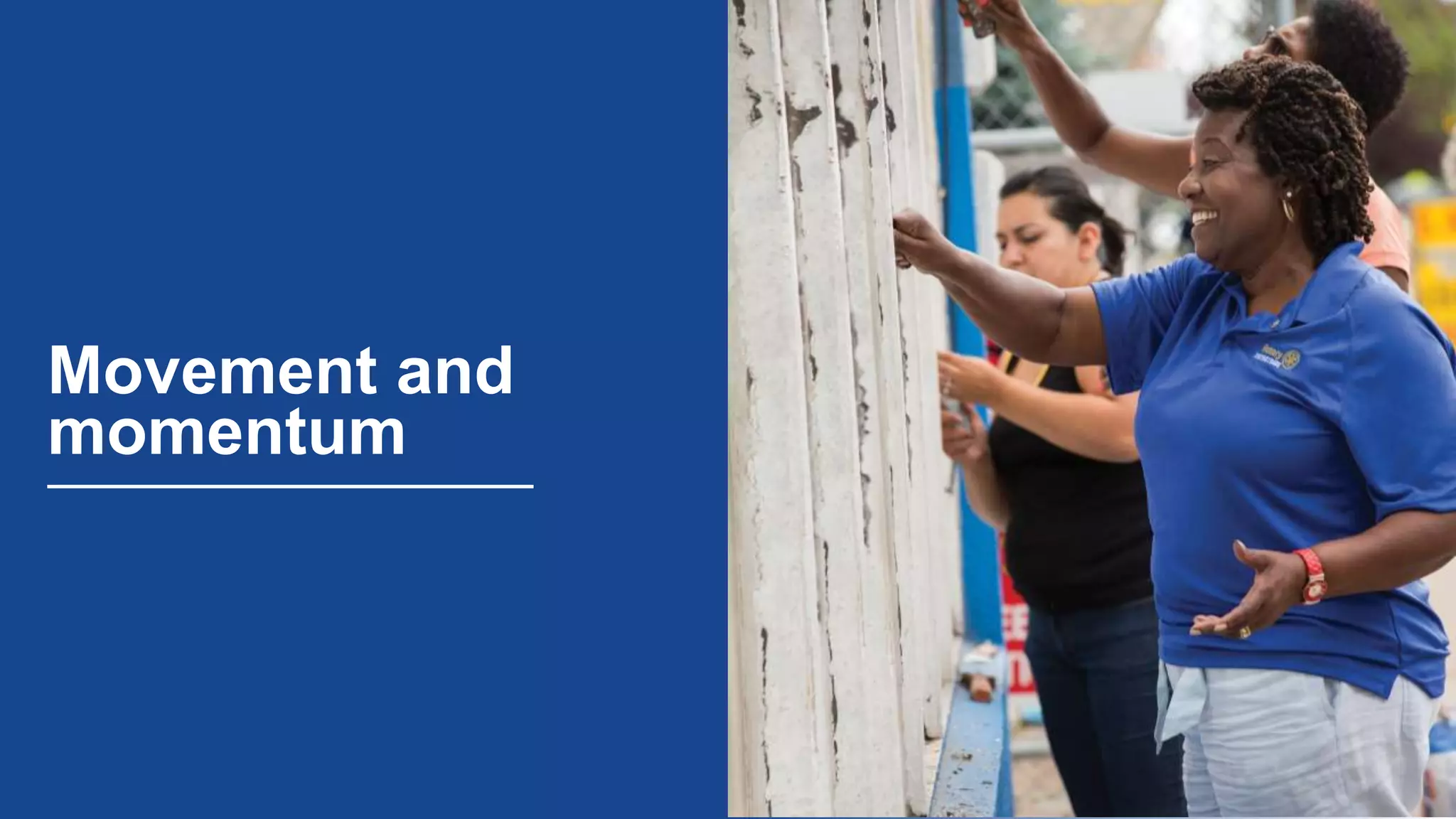 Movement and
momentum
 