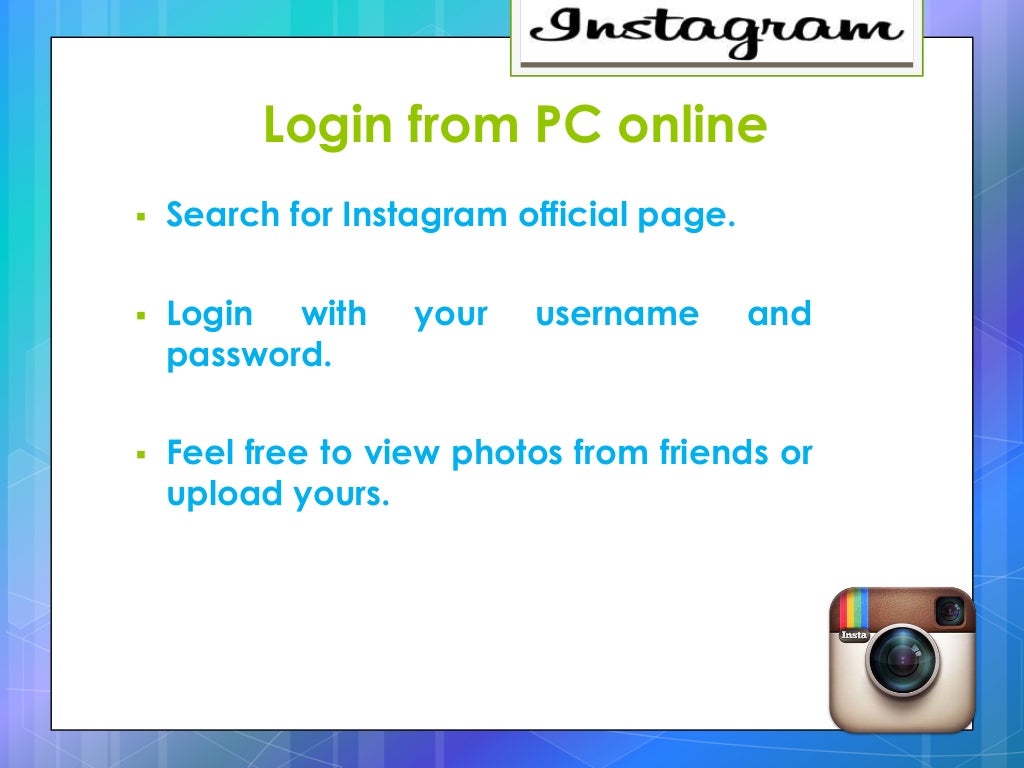 Create instagram account login sign up online