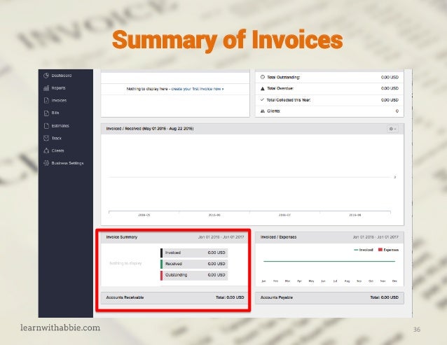 how to track invoices