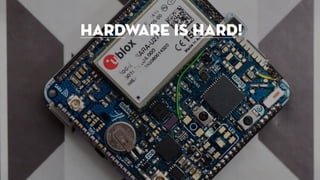 Hardware is hard!
 