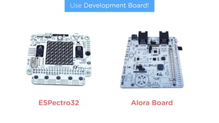 ESPectro32 Alora Board
Use Development Board!
 