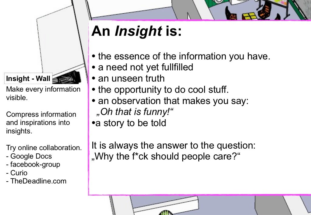 InsightExample Fanta An Insight is