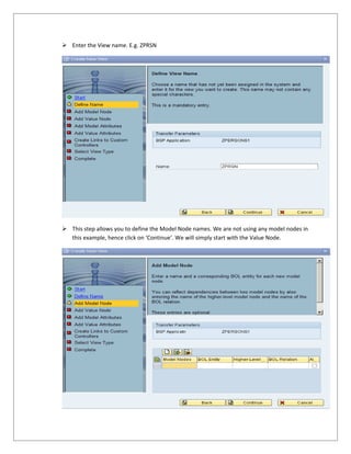 Simple BSP Application Development with Value Node