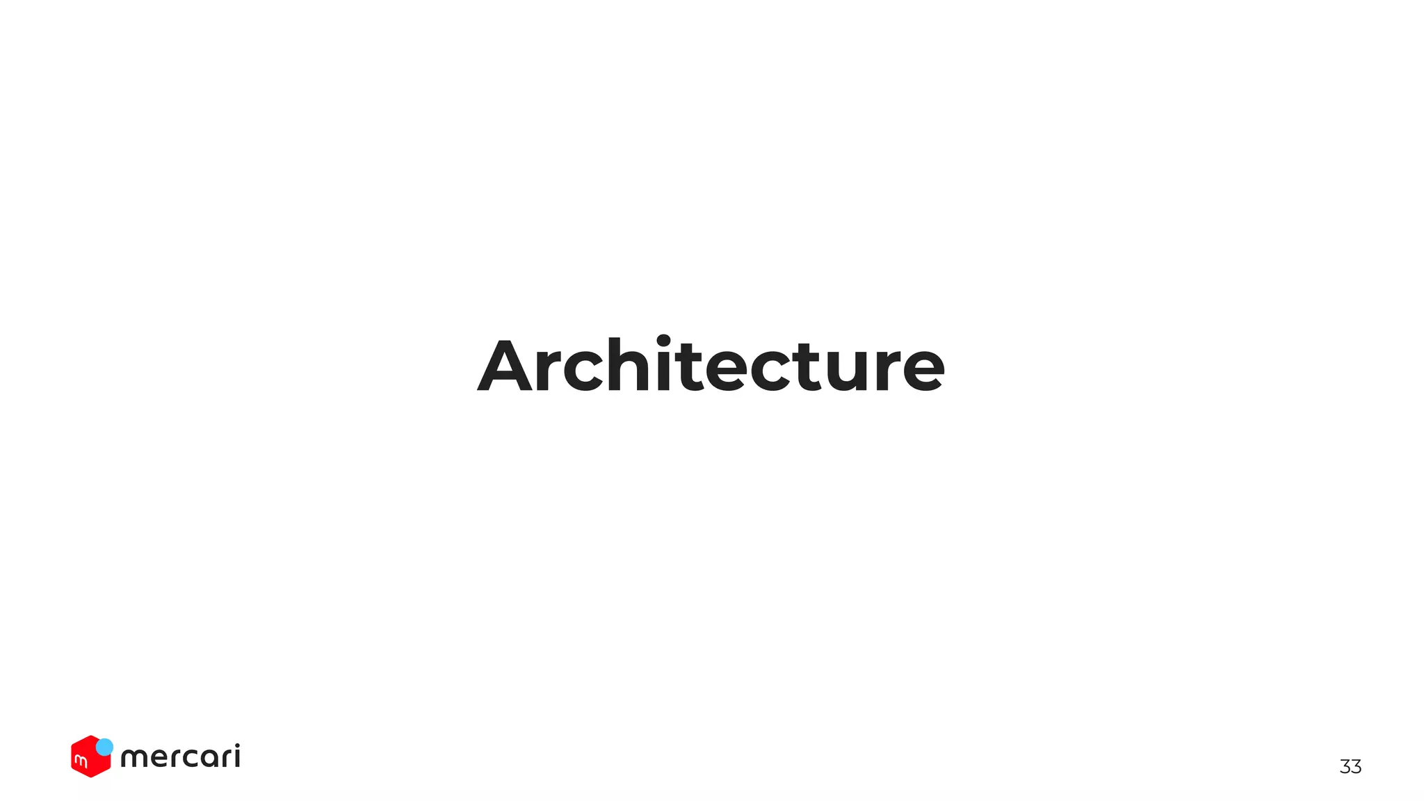 33
Architecture
 