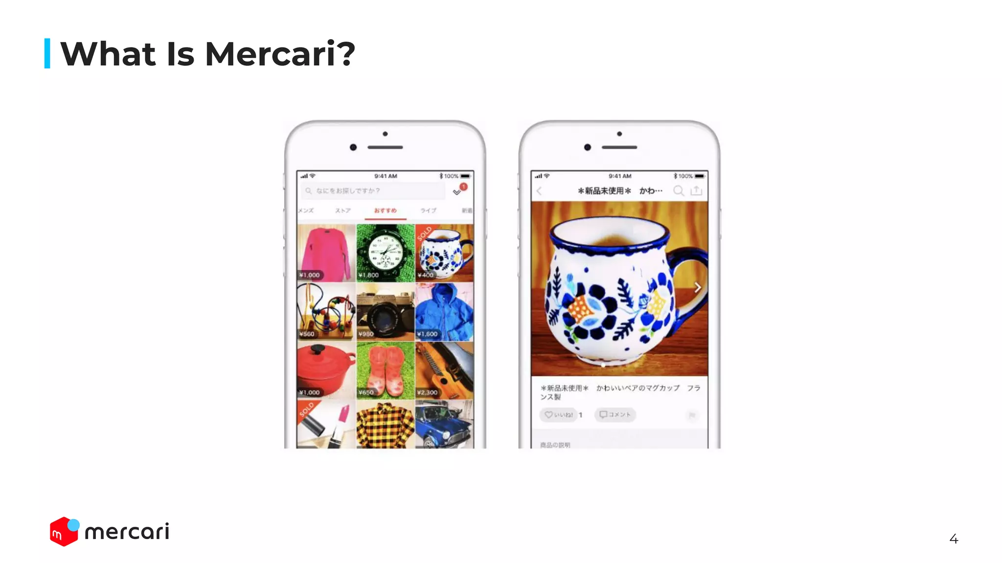 4
What Is Mercari?
 