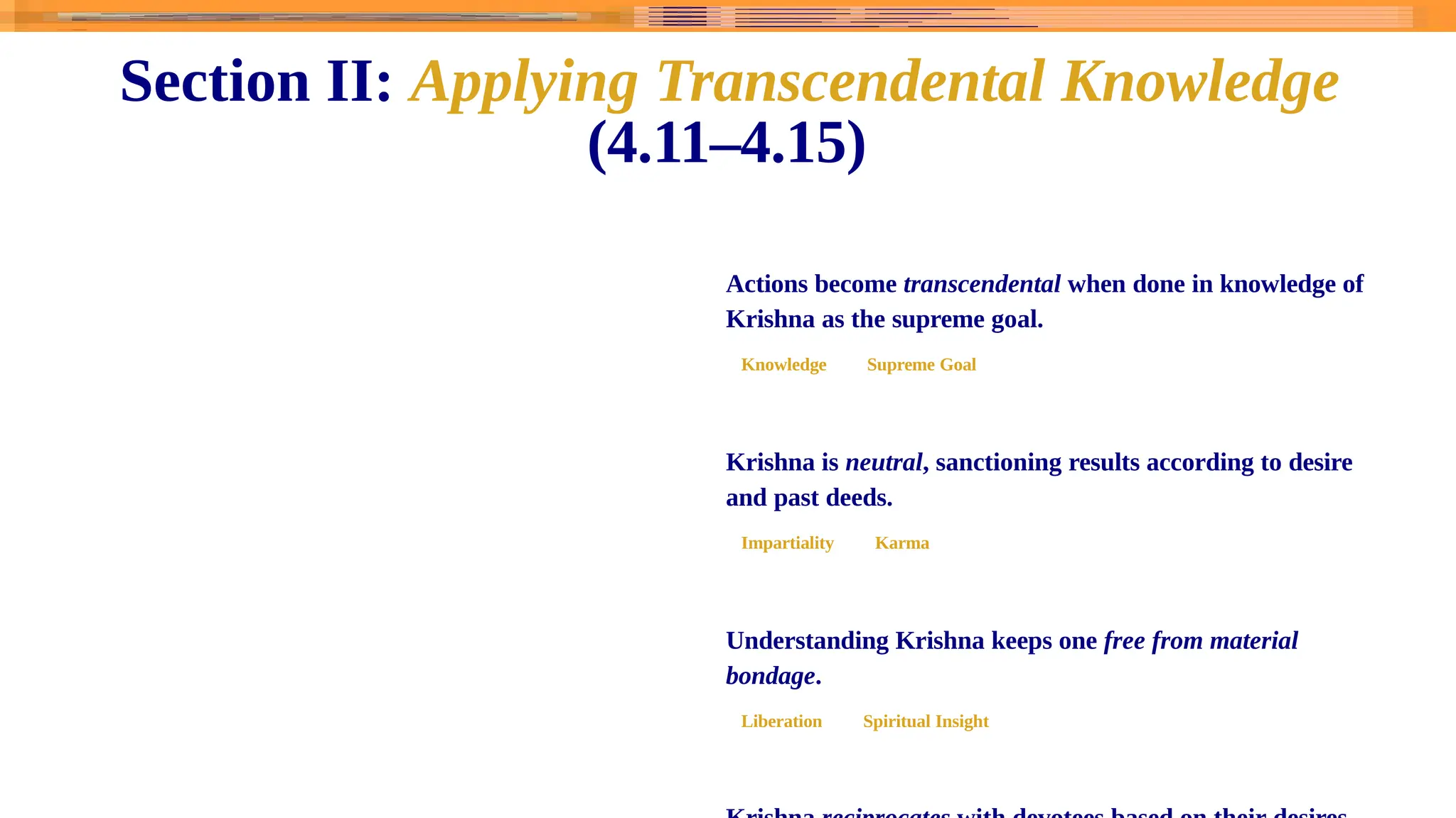 PPT on Bhagavad-gita Chapter 4 - transcendental knowy | PPTX