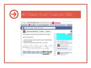#1 Claim Your Custom URL
 
