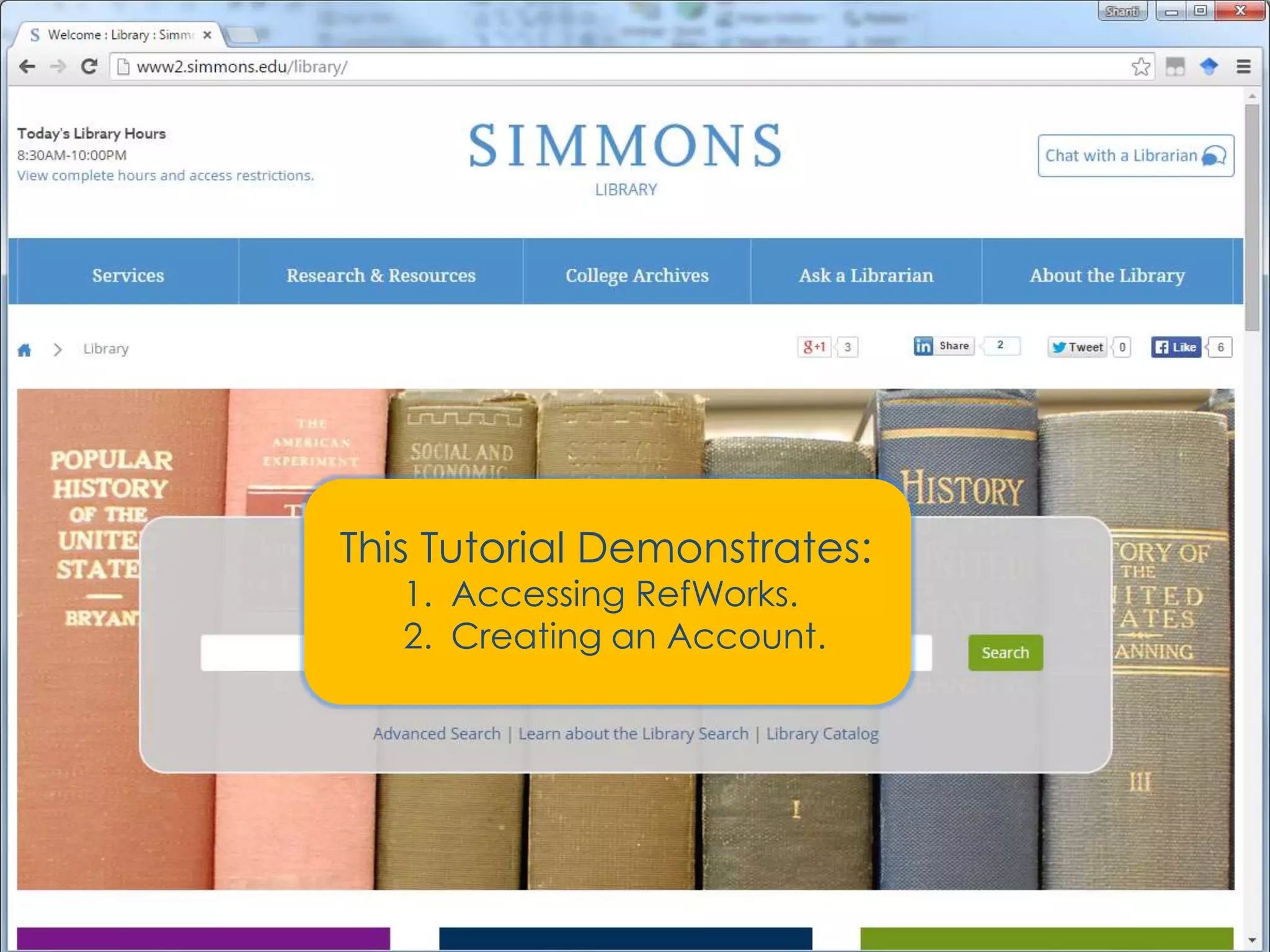 Create Your RefWorks Account | PPTX