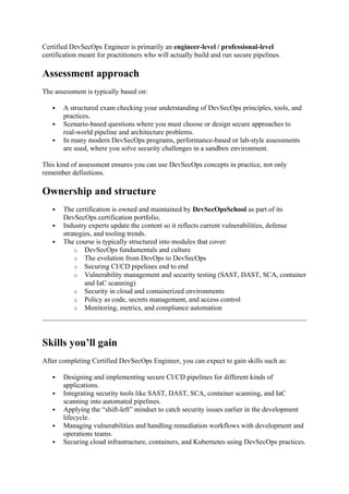 Create Reliable Security Workflows with Certified DevSecOps Engineer ...