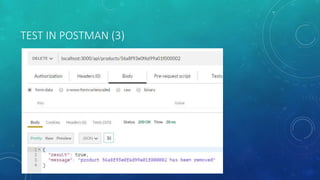 TEST IN POSTMAN (3)
 