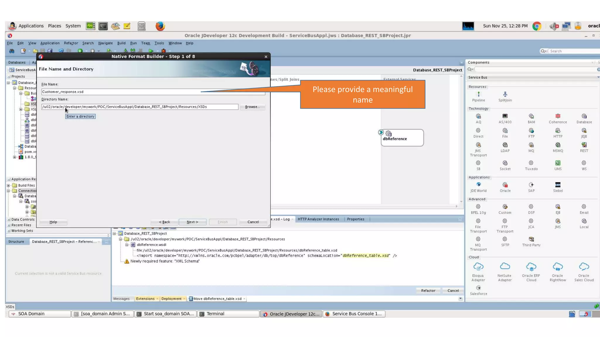 Please provide a meaningful name 