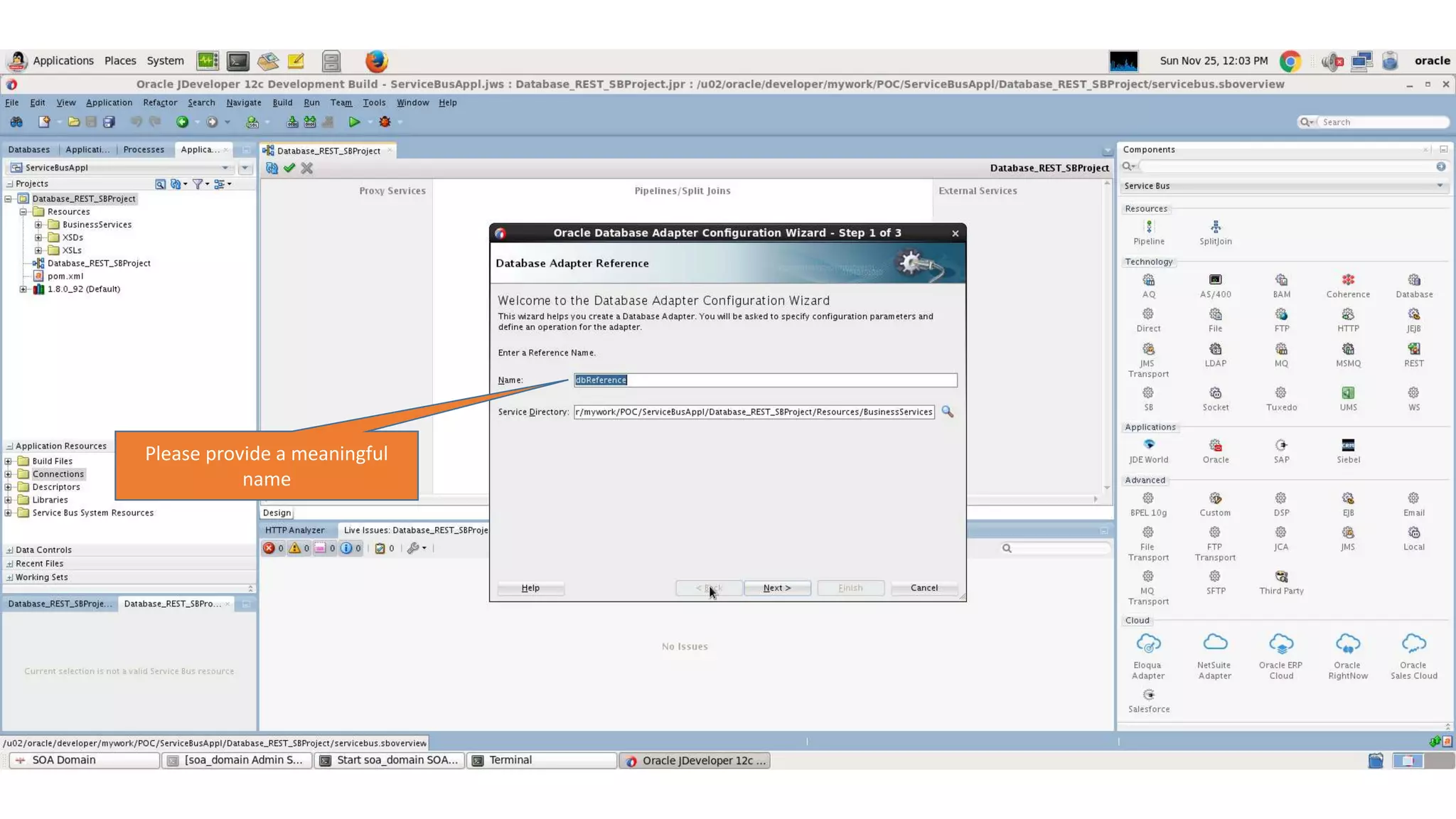 Please provide a meaningful name 