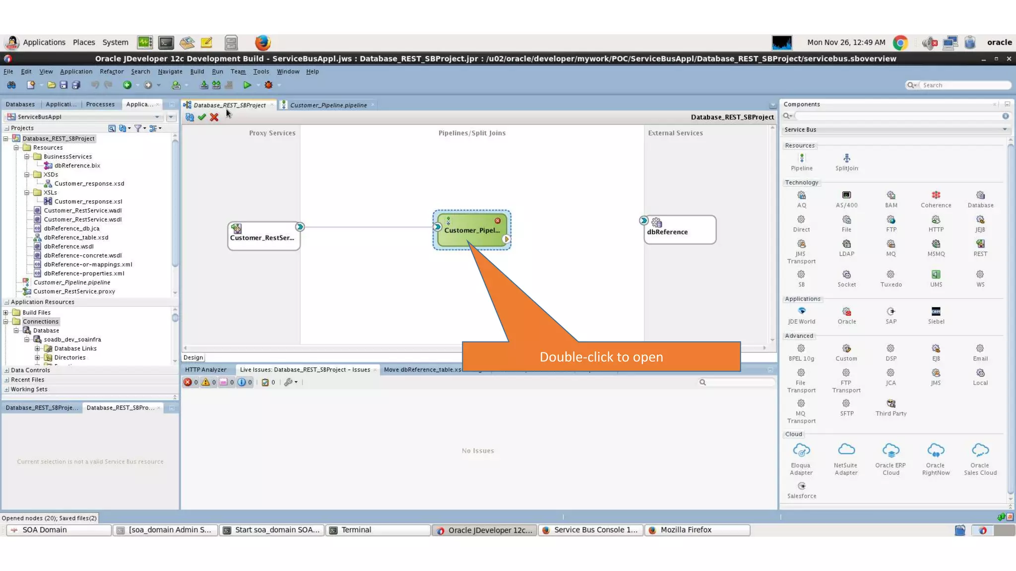 Double-click to open 