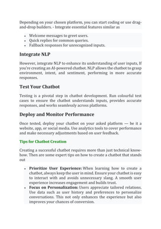 Chatbot Run Query Build powerful AI chatbots effortlessly with chatbot builder | PDF