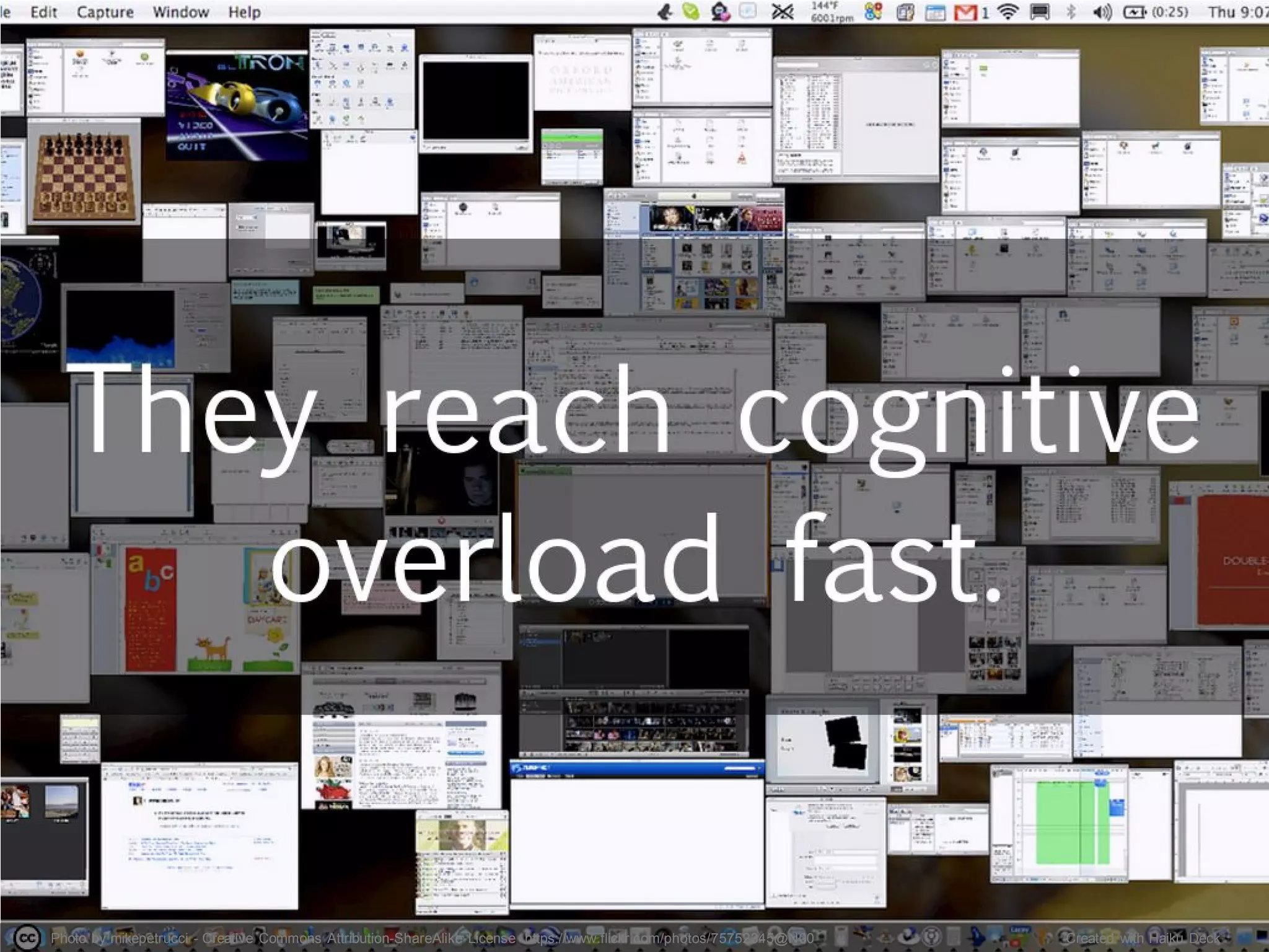 Photo by mikepetrucci - Creative Commons Attribution-ShareAlike License https://www.flickr.com/photos/75752345@N00 Created with Haiku Deck
 