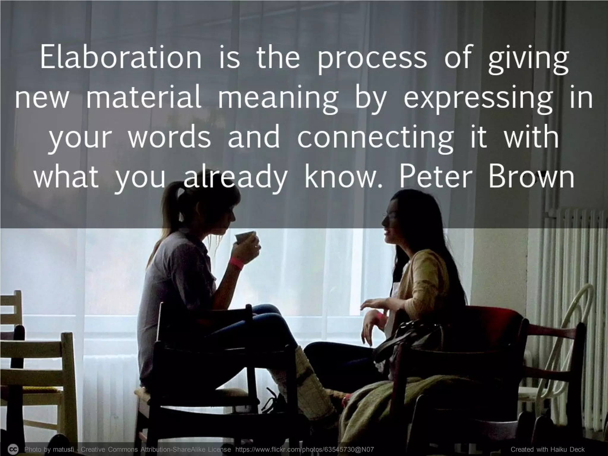 Photo by matusfi - Creative Commons Attribution-ShareAlike License https://www.flickr.com/photos/63545730@N07 Created with Haiku Deck
 