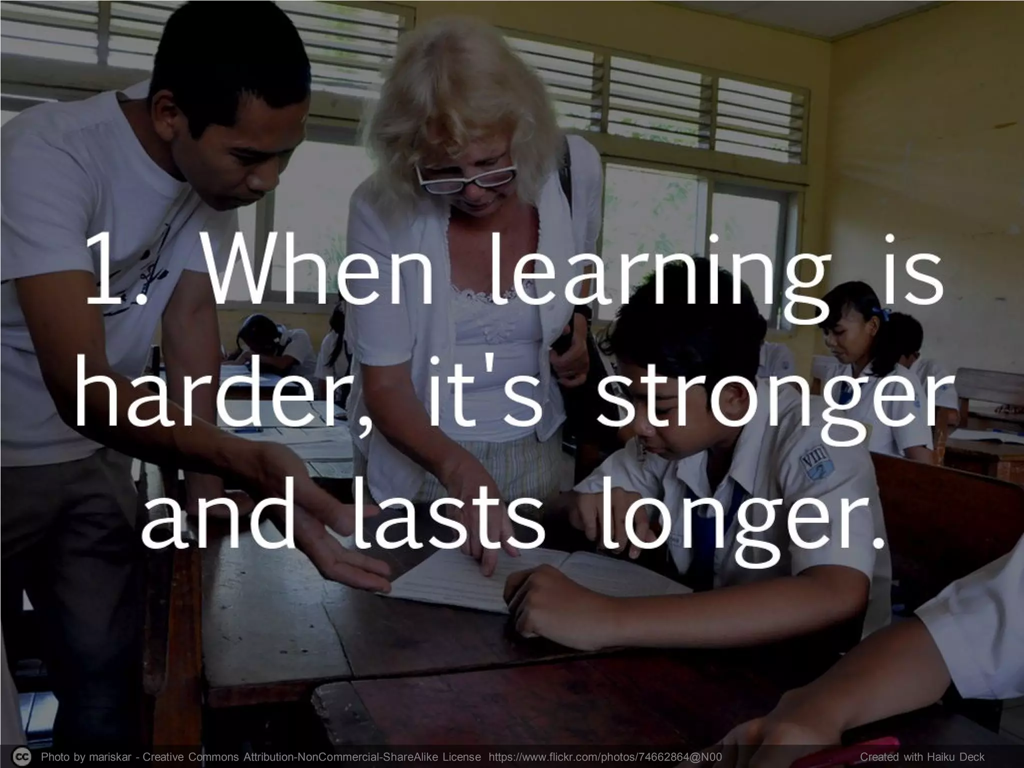 Photo by mariskar - Creative Commons Attribution-NonCommercial-ShareAlike License https://www.flickr.com/photos/74662864@N00 Created with Haiku Deck
 