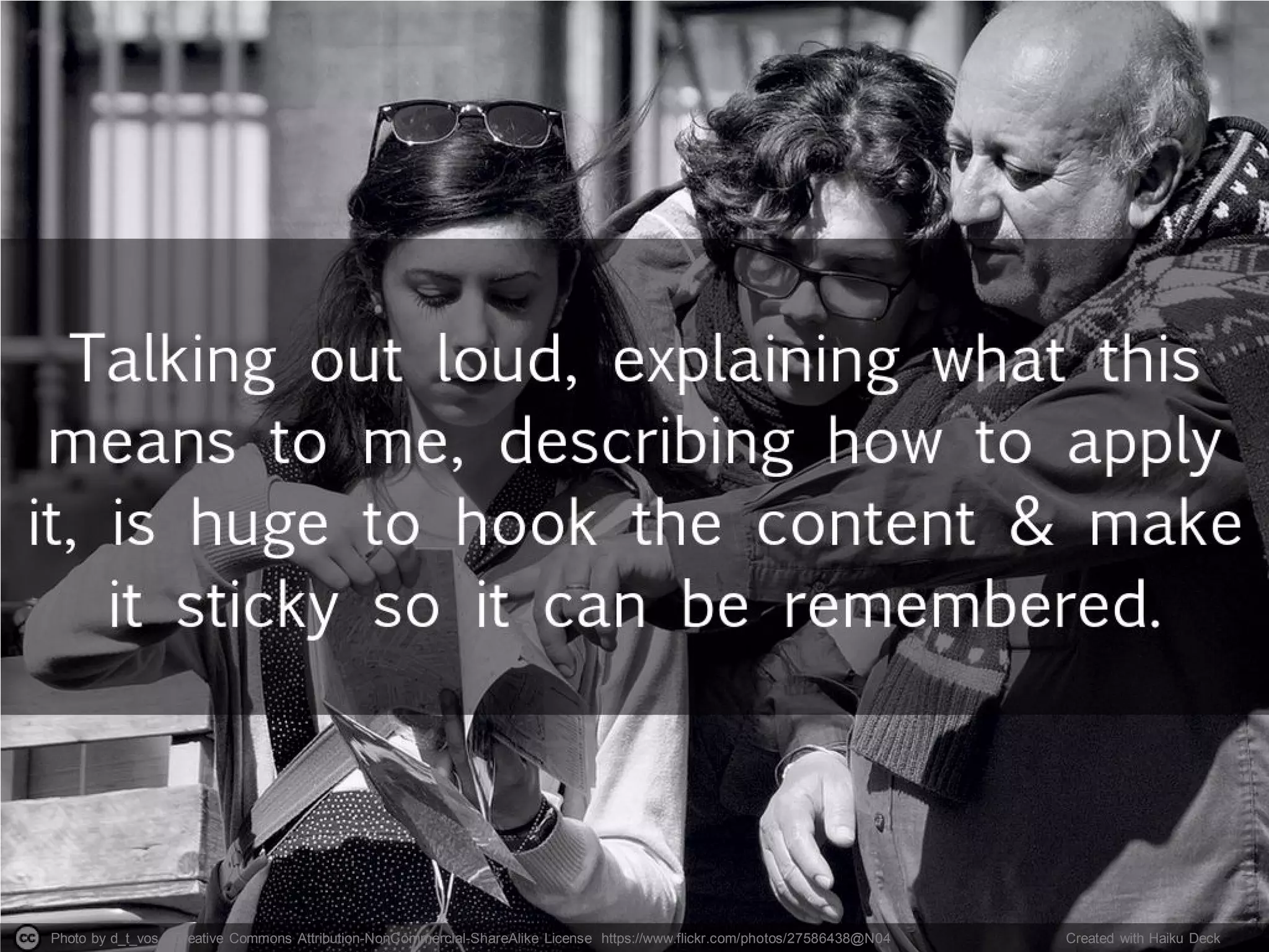 Photo by d_t_vos - Creative Commons Attribution-NonCommercial-ShareAlike License https://www.flickr.com/photos/27586438@N04 Created with Haiku Deck
 