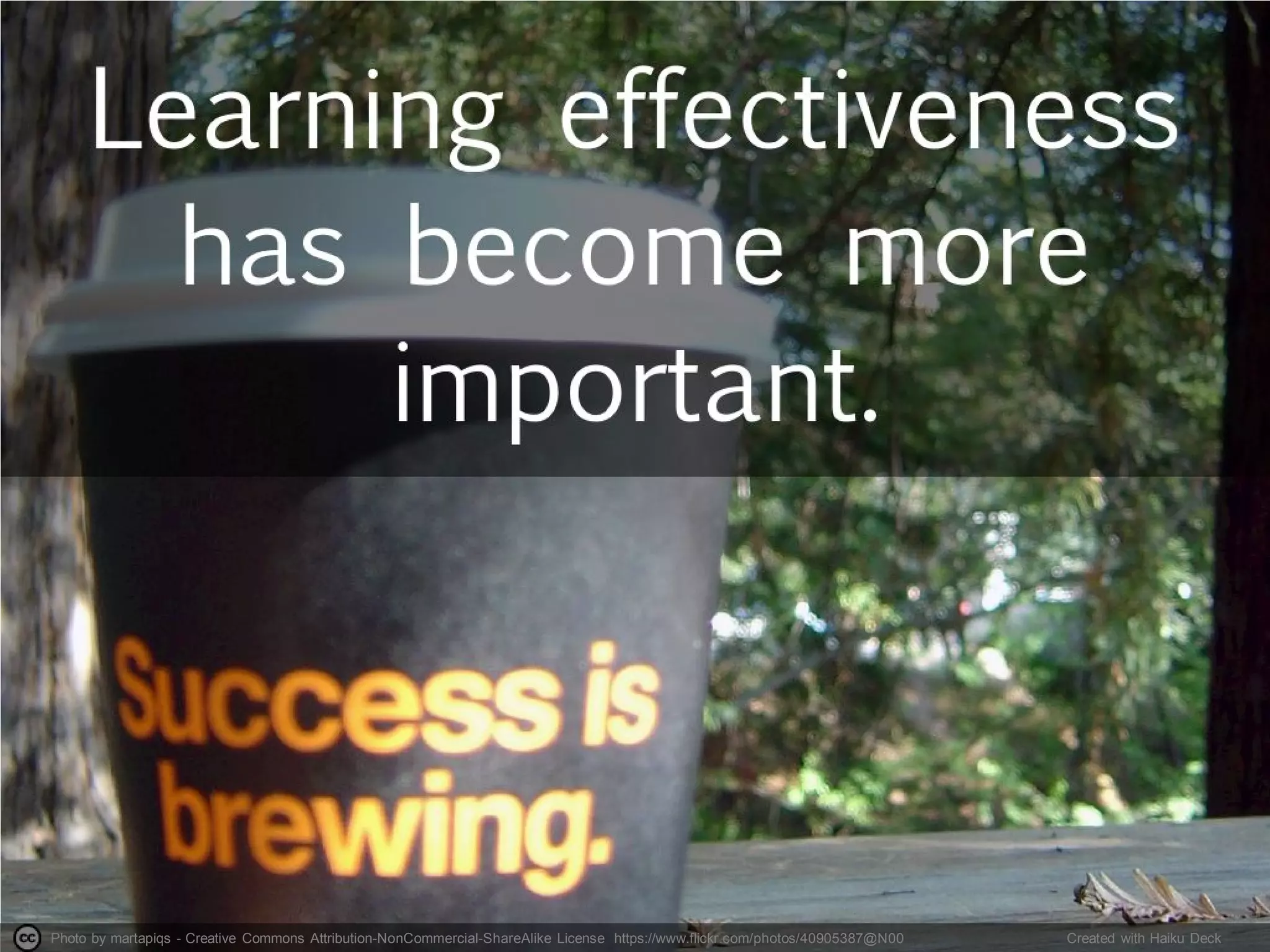 Photo by martapiqs - Creative Commons Attribution-NonCommercial-ShareAlike License https://www.flickr.com/photos/40905387@N00 Created with Haiku Deck
 