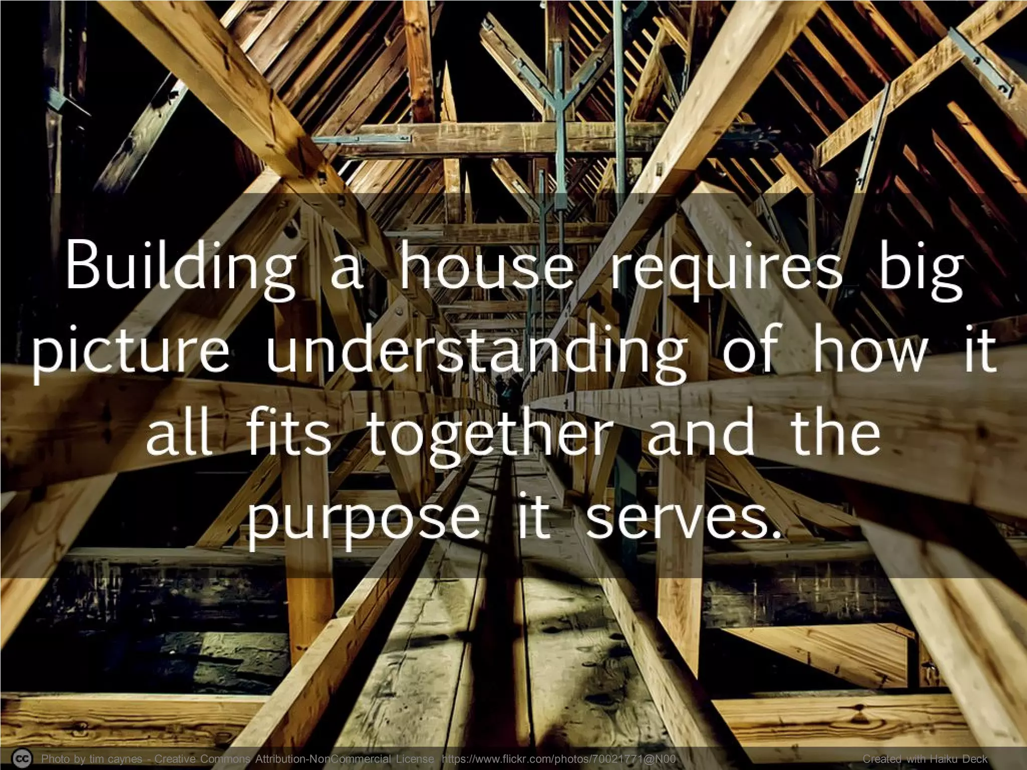 Photo by tim caynes - Creative Commons Attribution-NonCommercial License https://www.flickr.com/photos/70021771@N00 Created with Haiku Deck
 