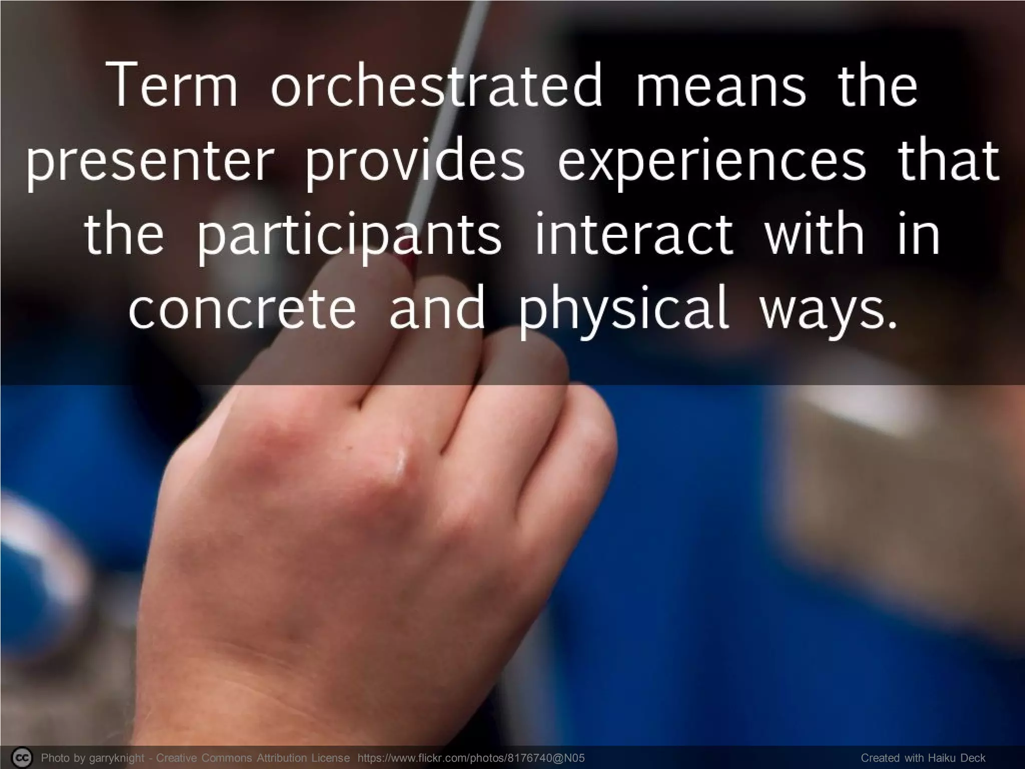 Photo by garryknight - Creative Commons Attribution License https://www.flickr.com/photos/8176740@N05 Created with Haiku Deck
 