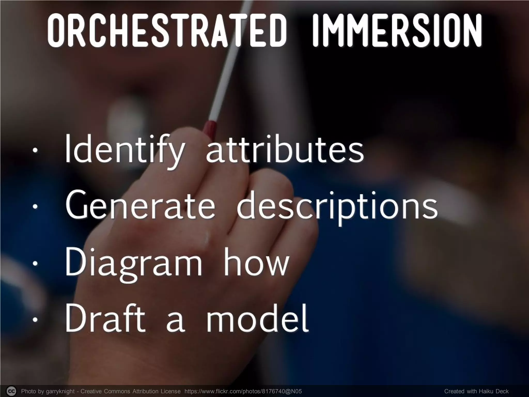 Photo by garryknight - Creative Commons Attribution License https://www.flickr.com/photos/8176740@N05 Created with Haiku Deck
 