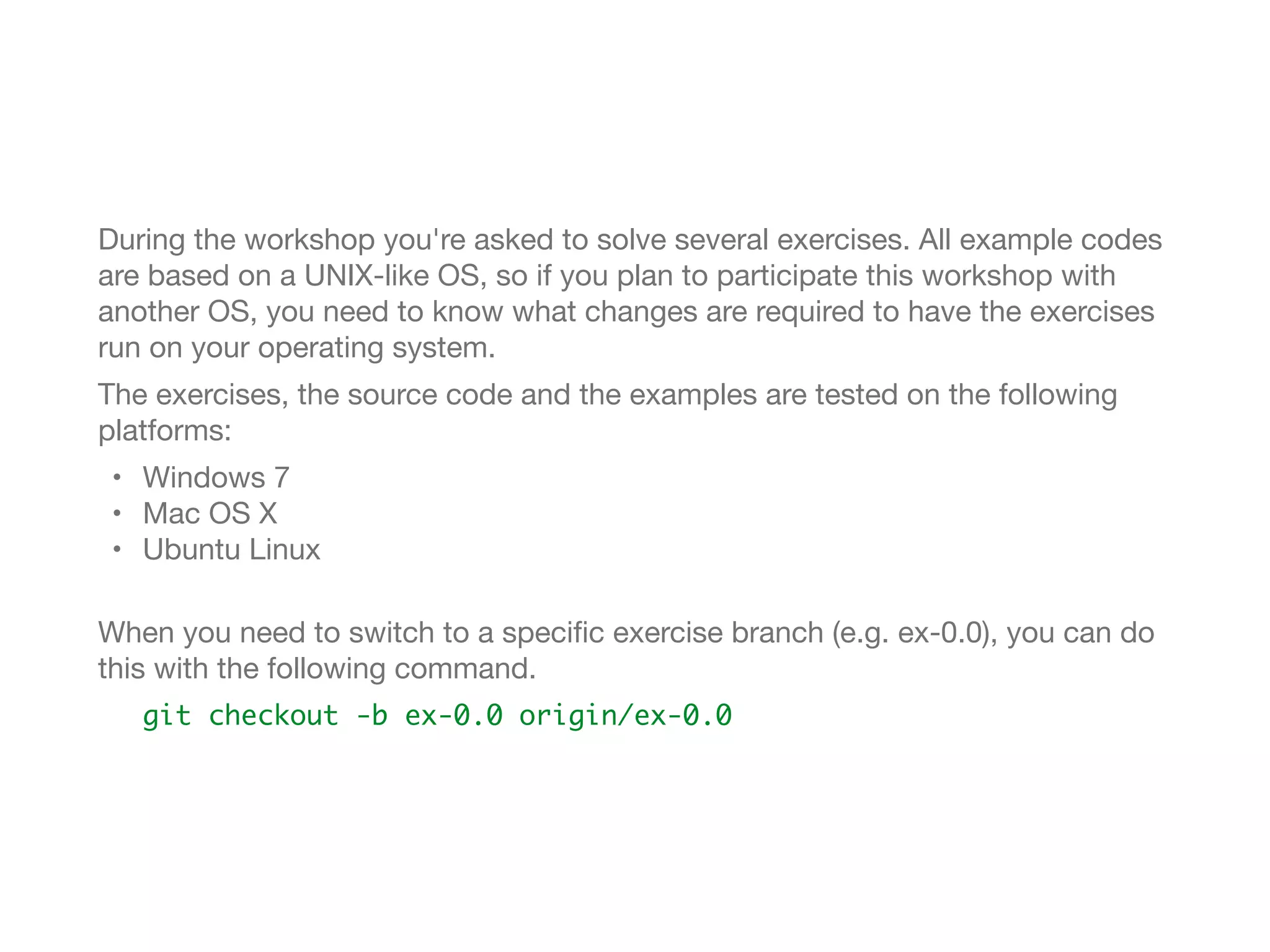 For this training
Installation of source code
Clone the repository into your workspace before attending the workshop.

git clone https://github.com/in2it/ctsr-workshop.git
cd ctsr-workshop/
Once you have cloned the training package, make sure you install composer.

curl -sS https://getcomposer.org/installer | php
When the download is done, install required components using composer

php composer.phar install
https://www.ﬂickr.com/photos/intelfreepress/13983474320
 