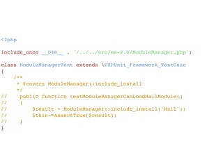 <?php
class ModuleManager
{
    public static $modules_install = array();
    /**
     * Includes file with module installation class.
     *
     * Do not use directly.
     *
     * @param string $module_class_name module class name - underscore separated
     * @return bool
     */
    public static final function include_install($module_class_name) {
        if(isset(self::$modules_install[$module_class_name])) return true;
        $full_path = __DIR__ . '/modules/' . $module_class_name . '/' . $module_class_name . 'Install.php';
        if (!file_exists($full_path)) return false;
        ob_start();
        $ret = require_once($full_path);
        ob_end_clean();
        $x = $module_class_name.'Install';
        if(!(class_exists($x, false)) || !array_key_exists('ModuleInstall',class_parents($x)))
            trigger_error('Module ' . $module_class_name . ': Invalid install file', E_USER_ERROR);
        self::$modules_install[$module_class_name] = new $x($module_class_name);
        return true;
    }
}
 