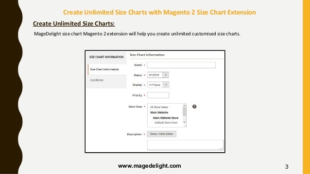Magento 2 Size Chart Extension