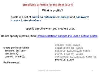 Create user database management security | PDF