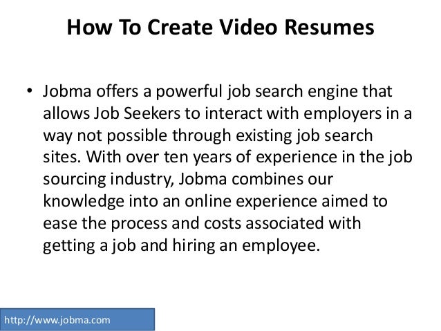 create video resume create video resume online