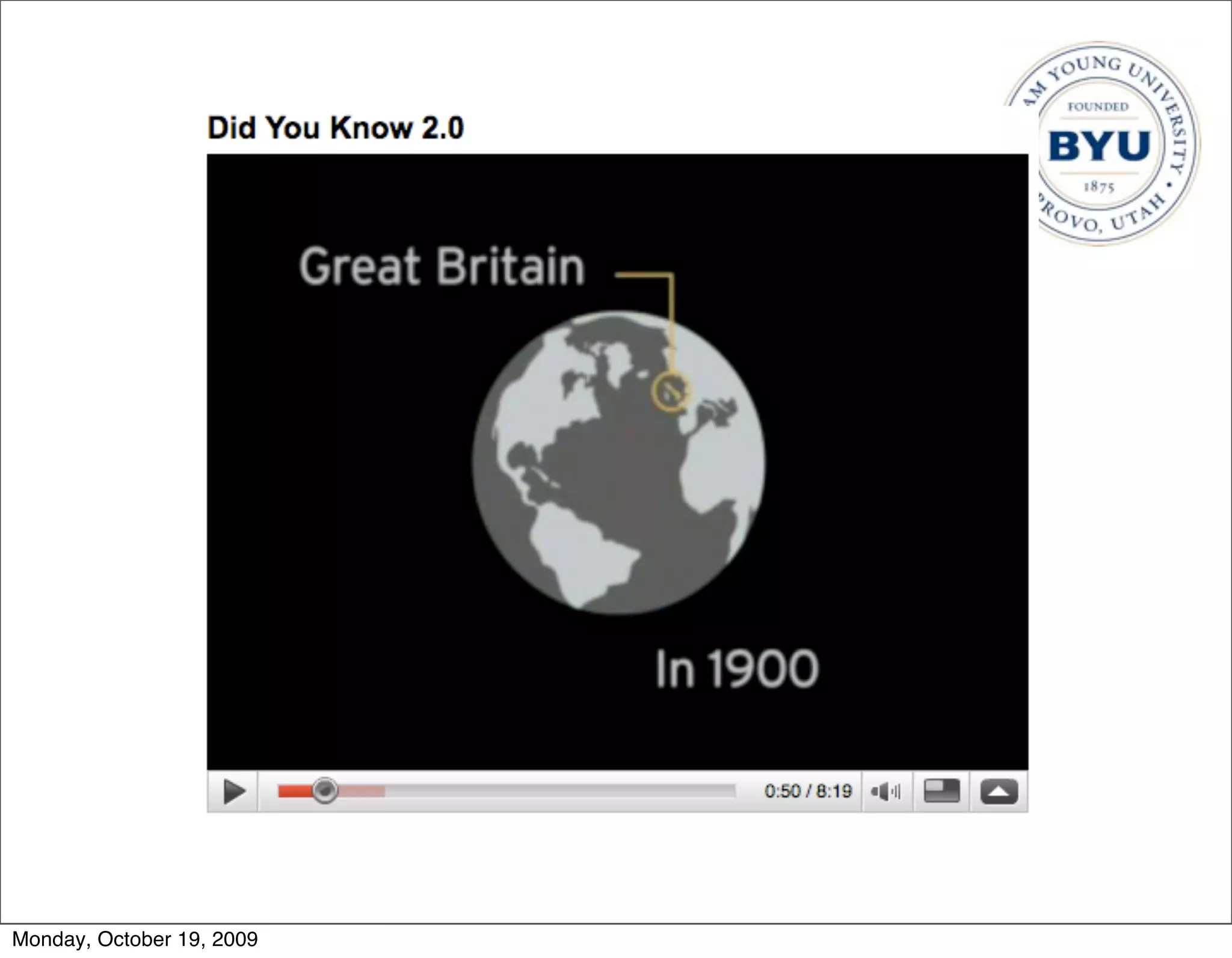 Monday, October 19, 2009
 