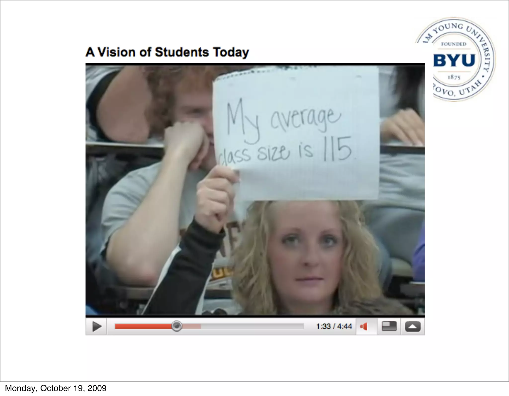 Monday, October 19, 2009
 