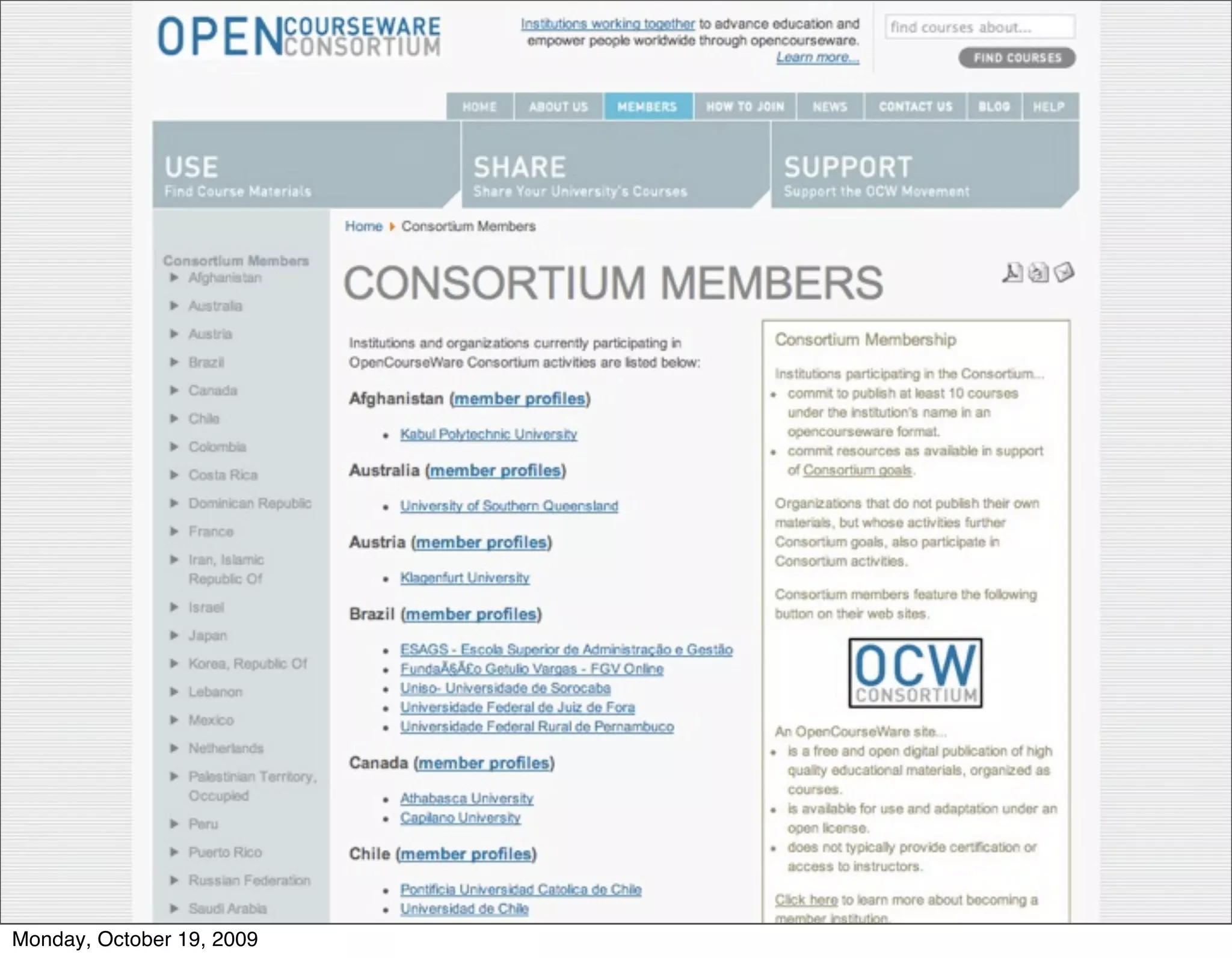 Monday, October 19, 2009
 