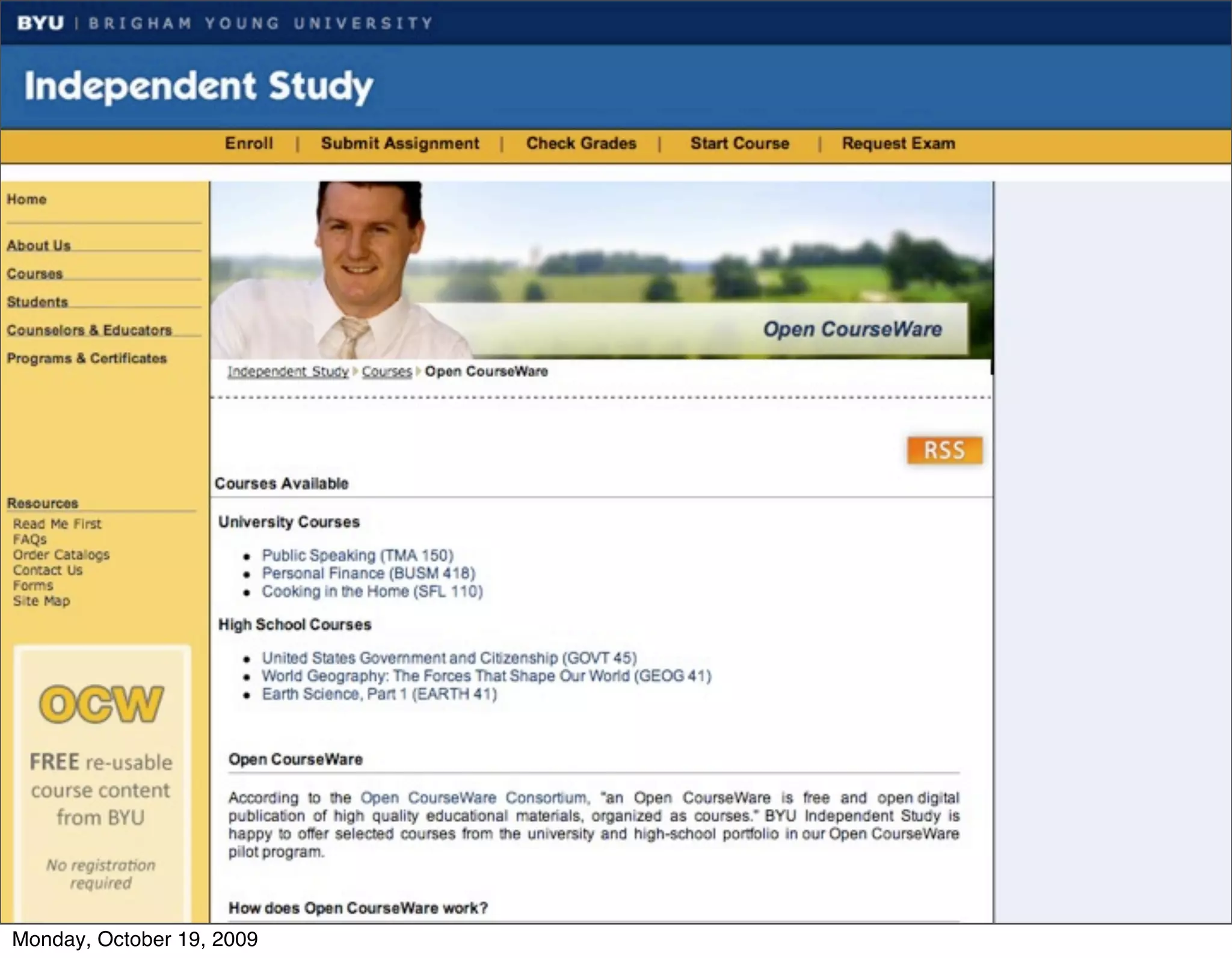 Monday, October 19, 2009
 