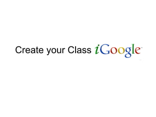 Create your Class 