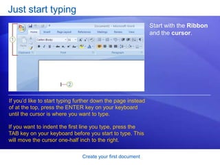 Adjust spacing by deleting any extra spaces between words or extra lines between paragraphs. Lesson Meet the document