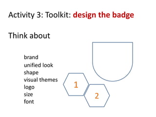 Create your own open badges | PPTX