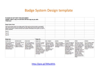 Create your own open badges | PPTX