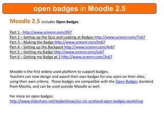 Create your own open badges | PPTX