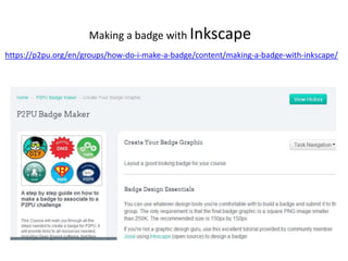 Create your own open badges | PPTX