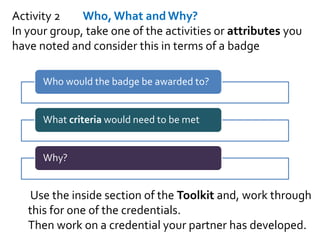 Create your own open badges | PPTX