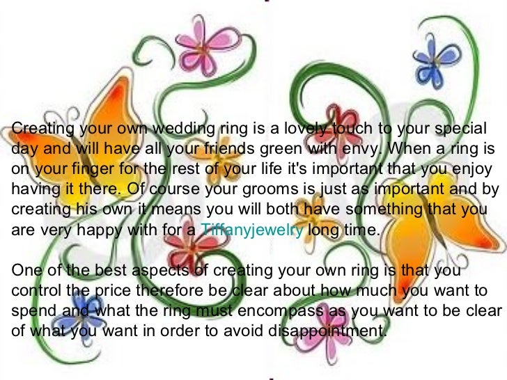 Create your own perfect wedding ring