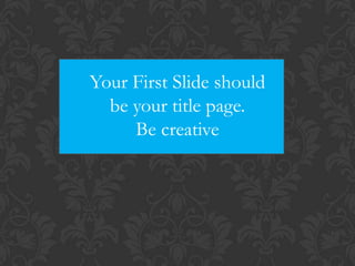 Create your own slideshow | PPT
