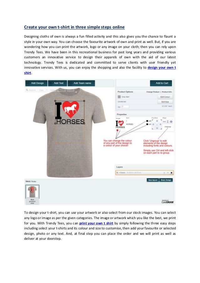 Create Your Own T Shirt In Three Simple Steps Online