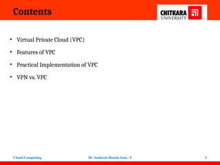 Virtual Private Cloud architecture and Its Implementation | PPTX