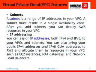 Virtual Private Cloud architecture and Its Implementation | PPTX