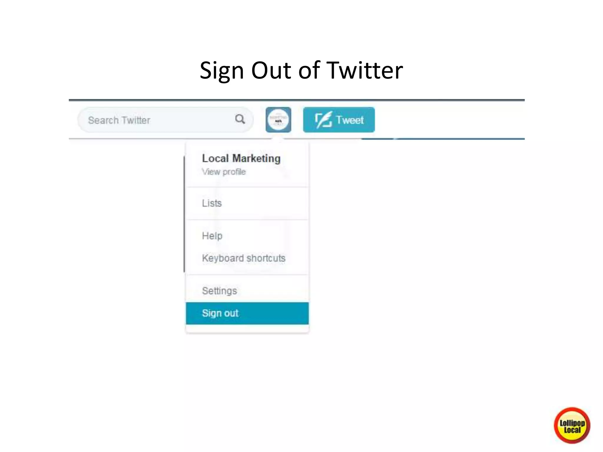 Sign Out of Twitter
 