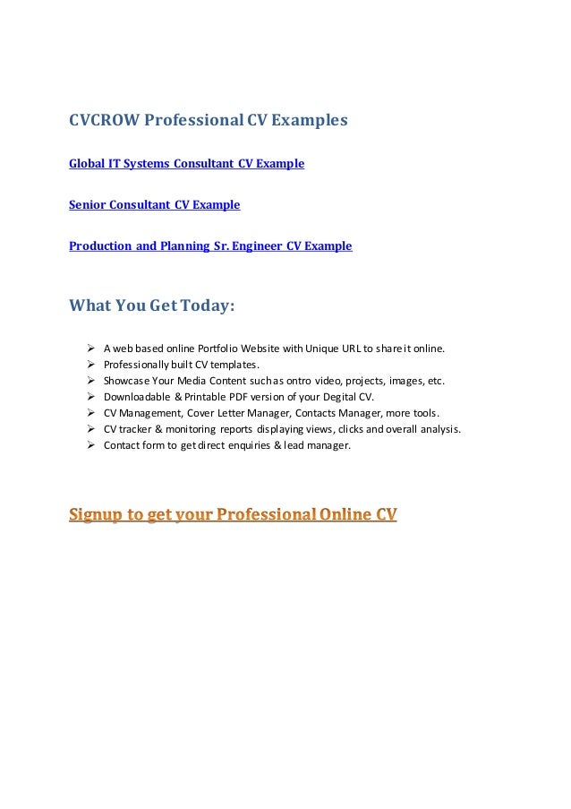 create a cv online